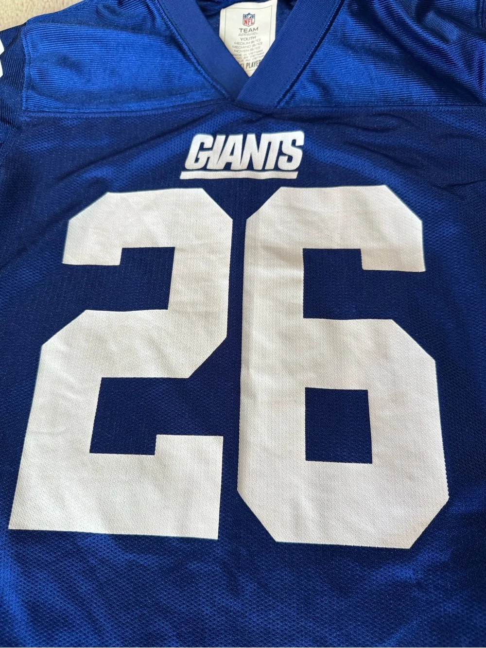 🏈NFL🏈 New York Giants Saquon Barkley jersey. Size M youth